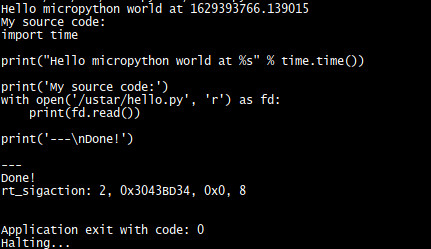 micropython running script
